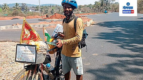 Cyclist Rupesh Raj Thakur