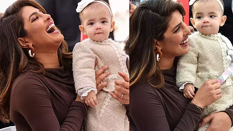 Priyanka Chopra with daughter