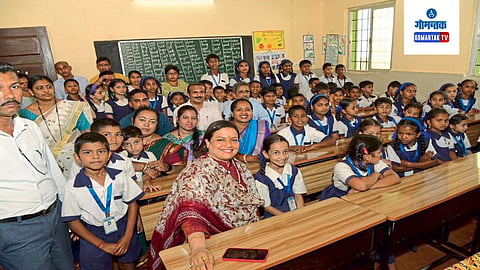 Mla Deviya Rane With Student 