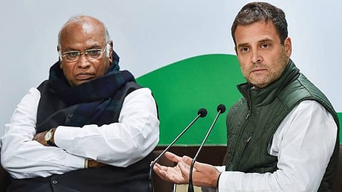 Mallikarjun Kharge And Rahul Gandhi