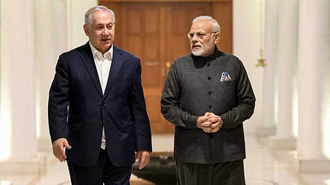 PM Narendra Modi And Benjamin Netanyahu