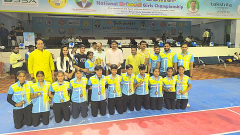 Goa girls won the bronze medal in the 33rd National Sub-Junior Kabaddi Tournament