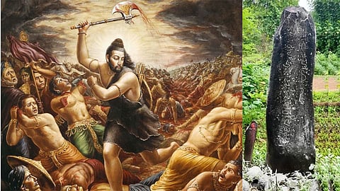Haihaya king And The inscription was found in the Bhumika temple at Sattari, Paryem village, north Goa, in 1993