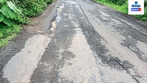 Goa Road: कोनाड ते गावडेवाडादरम्यान निकृष्ट दर्जाचे काम 