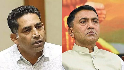 minister govind gaude  and cm pramod sawant