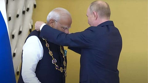 Breaking: PM मोदींना मिळाला रशियाचा सर्वोच्च सन्मान, म्हणाले...