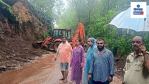 Virdi Sanquelim Road:  धोका वाढल्यामुळे विर्डी-साखळी रस्ता वाहतुकीसाठी बंद 