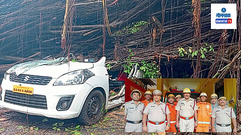 Banyan Tree Fell Incident: डिचोलीच्या महिलेची शर्थीच्या प्रयत्नानंतर सुटका; एकाच कुटुंबातील चौघे सुखरूप बचावले