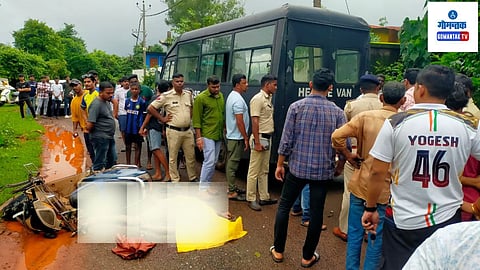 मित्राला पोचवण्यासाठी गेला अन् परतलाच नाही; उसगांव तिस्क येथे अपघातात दुचाकीस्वार ठार