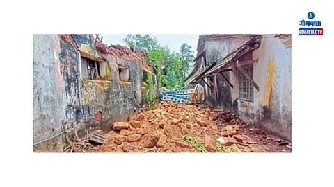 Goa House Collapsed: मडगाव आणि जवळच्‍या परिसरात आठ घरांची पडझड झाल्‍याची नोंद आहे