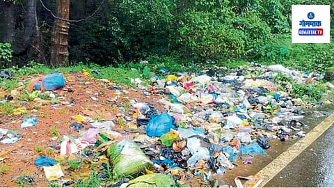 Valpoi Redeghat Road Garbage Issue: परिसरात कचऱ्याचे साम्राज्य पसरले असून येथून ये-जा करणाऱ्या प्रवाशांना दुर्गंधीचा त्रास सहन करावा लागत आहे