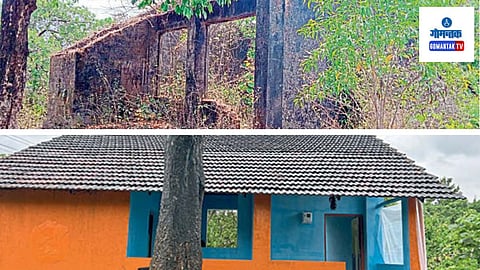 Mopa Primary School: ग्रामपंचायतीने व अन्य शासकीय यंत्रणांनी मोलाचे सहकार्य केल्याने जीर्ण शाळा जणू शून्यातून उभी राहिली
