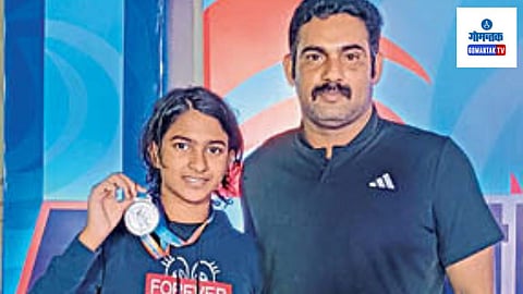 National Subjunior Swimming Championships: गोव्याची पोरगी चमकली! पूर्वी नाईकने राष्ट्रीय जलतरण स्पर्धेत जिंकले 'सिल्वर'