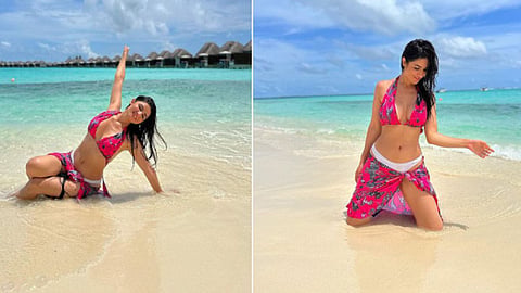 Katrina Kaif Beach Look: कॅटरिनाचा बीचवरील भुरळ पाडणारी अदा; 'दिल तो दिवाना हो गया...'