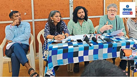Dinanath Mangeshkar Kala Mandir: नाट्यगृहाच्या गैरव्यवस्थेबद्दल आवाज उठवणाऱ्या कलाकारांना कला अकादमी देत असलेल्या सुडाच्या वागणुकीबद्दल ‘गोवा कलाराखण मांड’ने पत्रकार परिषदेत संताप व्यक्त केला