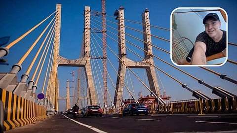 रशियन पर्यटकाचं गोव्यात जीवघेणं धाडस; Zuari Bridge वर चढून केली Reel, पाहा Viral Video