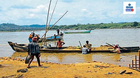 Chapora River Illegal Sand Mining