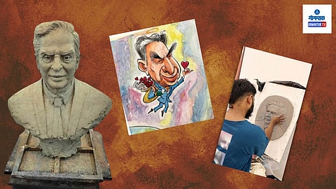 Ratan Tata art exhibition in Patto Goa
