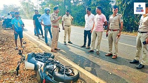 Dharbandoda Accident: धारबांदोड्यात भीषण अपघात; अज्ञात वाहनाच्या धडकेत दुचाकीस्वार तरुण जागीच ठार 