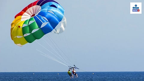 Illegal paragliding