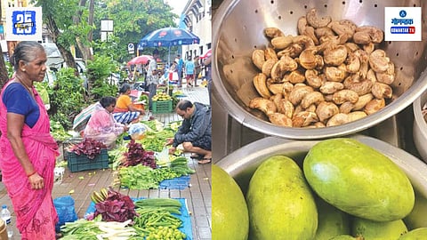 Summer season vegetables market