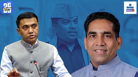 Goa CM Pramod Sawant | Minister Govind Gaude And President Damu Naik