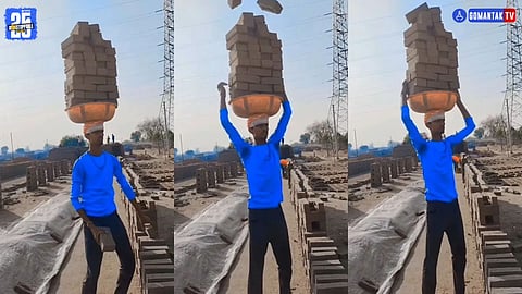 Indian Construction Worker Viral Video 