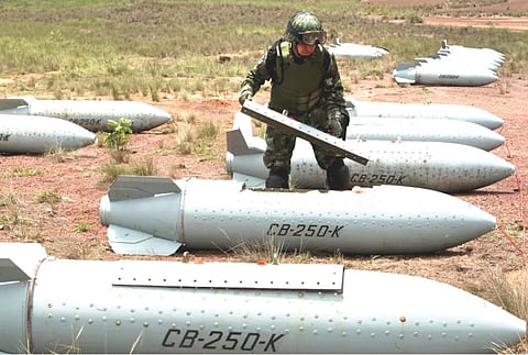 Iran cluster bomb Israel conflict
