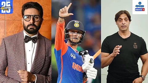Abhishek Bachchan and Abhishek sharma and  shoiab akhtar