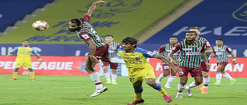 ATK Mohun Bagan beats Kerala Blasters by 1 goal in ISL match played on the Bambolim ground in Goa