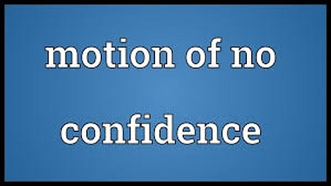 no confidence motion