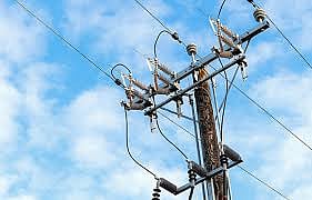 Electricity line in Benaulim