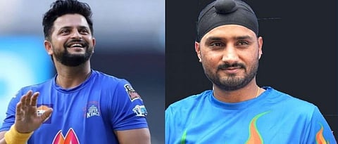 suresh raina and harbhajan singh.