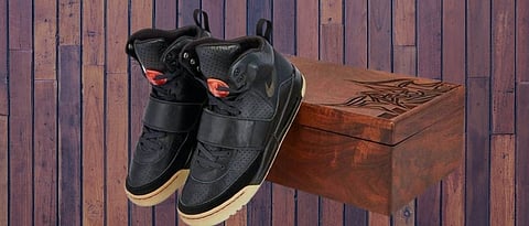 The shoes of American rapper Kanye West were sold for Rs 13 crore