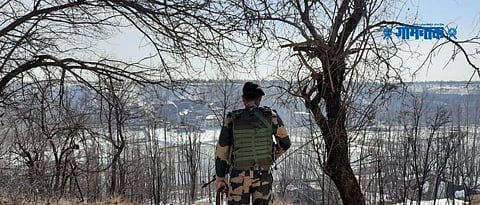 jammu kashmir 42 RR &180 BN CRPF today arrested 3 people involved in providing shelter