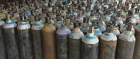 shortage of oxygen.
