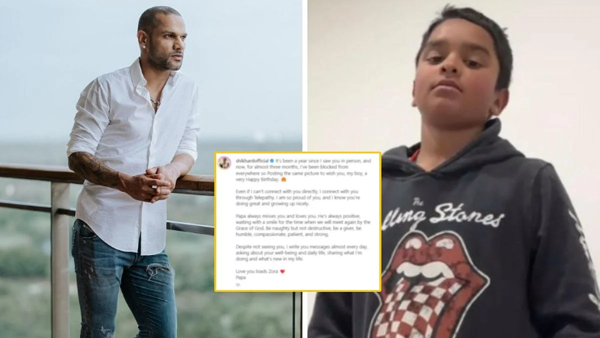 'मला सगळीकडून ब्लॉक केलंय, पण...', शिखरच्या मुलाला वाढदिवशी भावूक