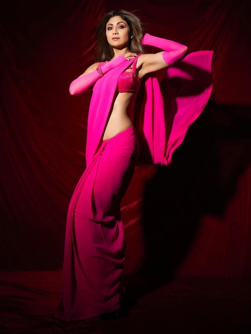 shilpa shetty pink dress Shilpa Shetty In A Bubblegum Pink Ruffled Dress Is A Sight For Sore Eyes, Take A Look At Her Sexy Pictures