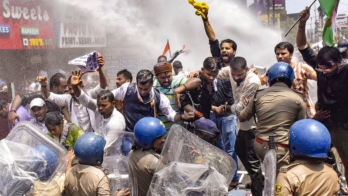BPSC exam student protest: Police use water cannon to disperse crowd amid clash in Patna