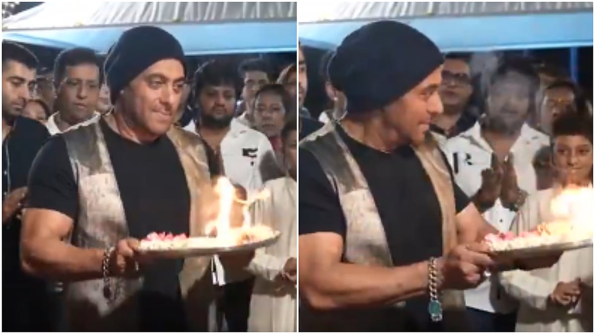 Watch | Salman Khan performs aarti anti-clockwise at Ganpati Visarjan, sister Arpita Khan subtly corrects him