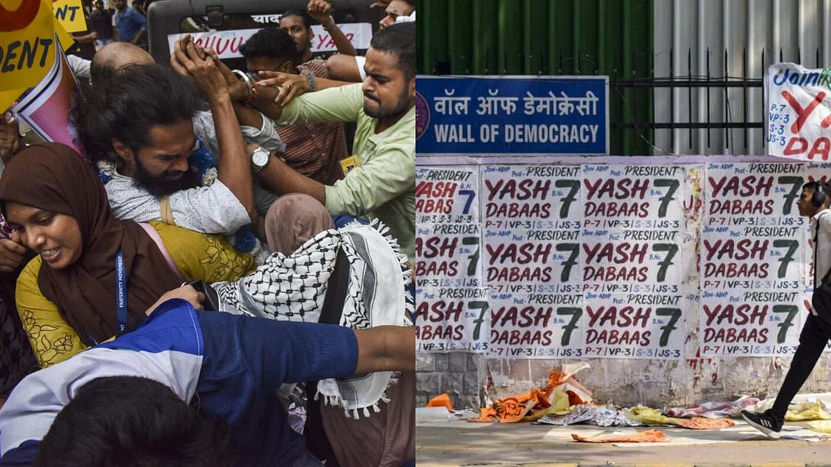 Delhi University teacher attacked during DUSU campaigning; clashes reported across campus