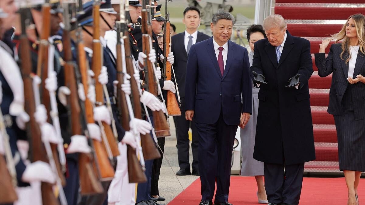Chinese President Xi Jinping arrives in the US for 3-day visit to rare airport reception by Trump