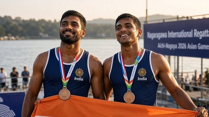 Asian Games 2026 | Satnam-Salman duo wins rowing bronze in men's double sculls