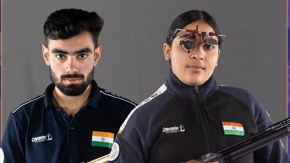 Asian Games 2026: Indian shooters Kamaljeet and Suruchi Singh claim gold in 10m air pistol mixed team event