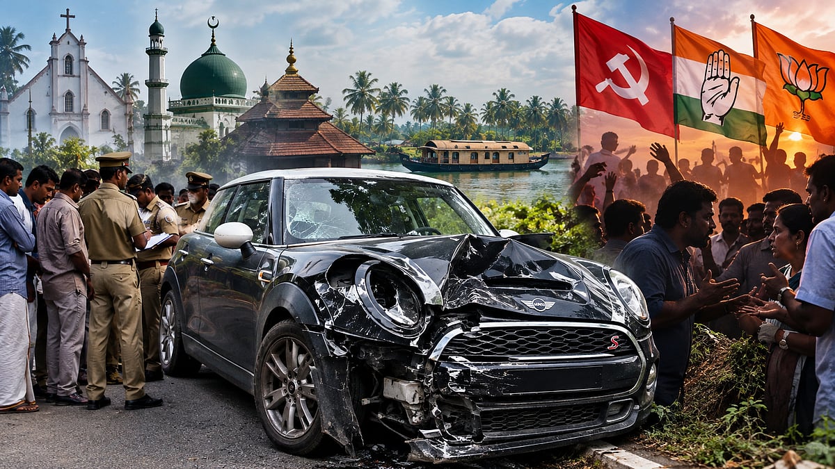 Speeding car crash triggers communal, moral and political row in Keralam