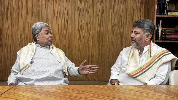 Karnataka CM D K Shivakumar visits Siddaramaiah in Mysuru, holds closed-door meeting