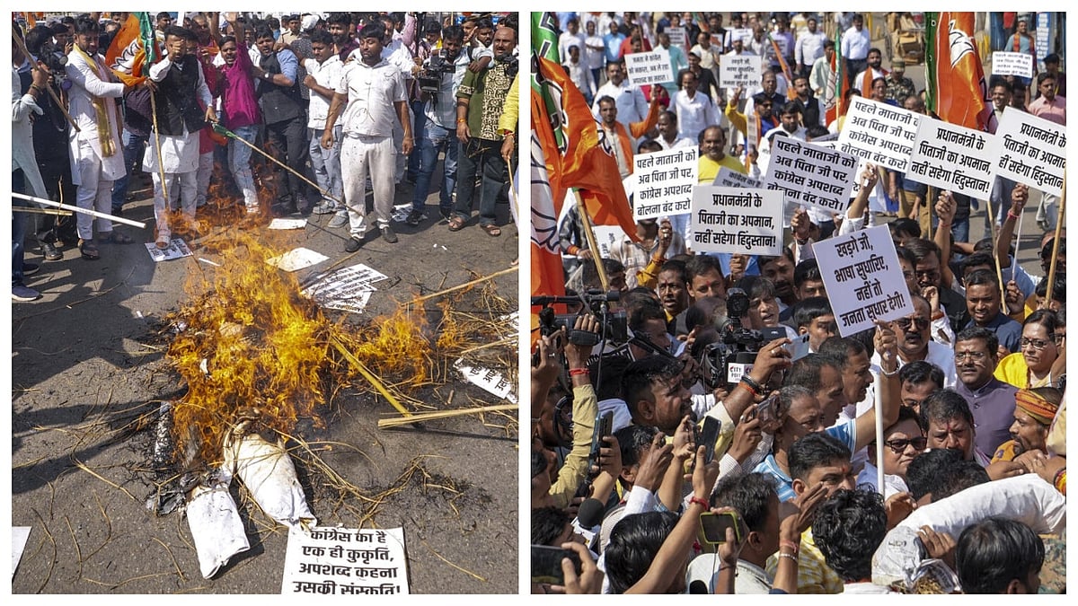 BJP stages nationwide protests demanding Kharge's resignation over 'Modi ka baap' remarks