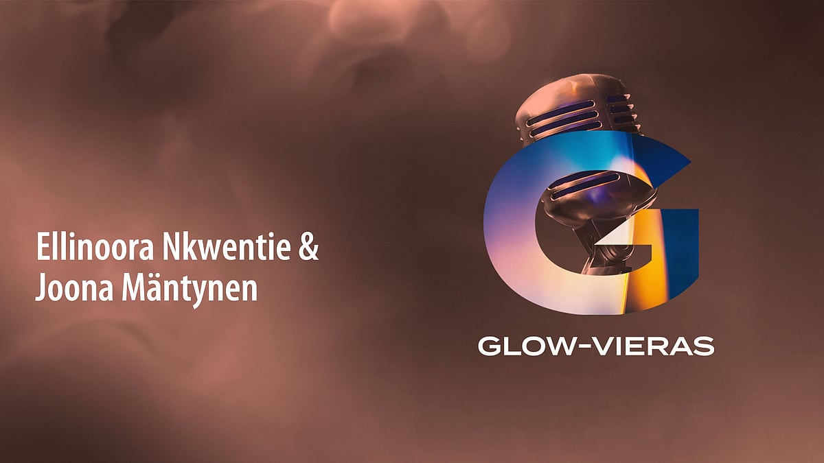 GLow-vieraina Ellinoora Nkwentie ja Joona Mäntynen.