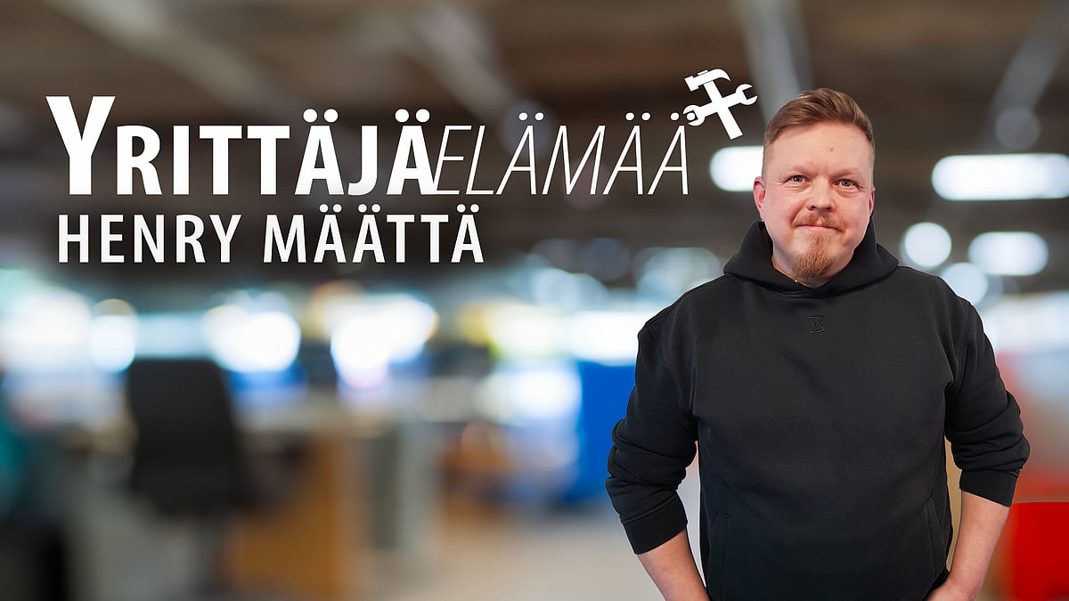 Yrittäjäelämää-podcastissa Henry Määttä.