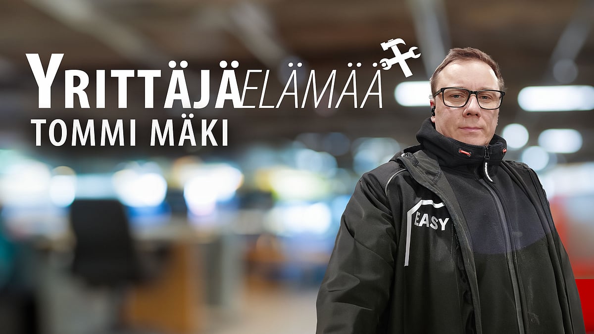 Yrittäjäelämää-podcastissa Tommi Mäki.